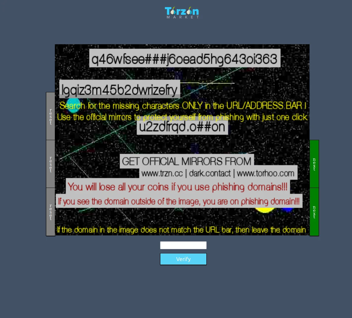 Torzon darknet marketplace interface panel, 2026